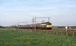 NS 1142 mit Zug 57310 (Roodeschool - Botlek) bei Hattemerbroek, 03.05.1994, 18.34u.Ladung:Erdgaskondensat. Scanbild 6499, Fujichrome100.