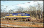 ACTS 1254 kommt hier aus den Niederlanden am 10.3.2002 im Grenzbahnhof Bad Bentheim an, um von dort einen Güterzug abzuholen.