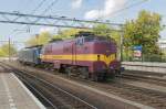 EECT 1254 und MRCE 189 warten in Venlo auf ihren Einsatz fur denn Autozug aus Livorno am 27 sept 2014.