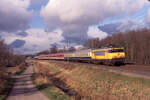 Leerreisezug von Rotterdam CS nach Münster (W) Hbf mit NS 1639 am 07.02.1999 bei Babberich. Scanbild 7801,Fujichrome100.