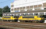 1614 und 1604 der Railion stehen in Sittard am 4.August 2011