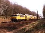 1750 und Doppelstockwagen 7351 mit Regionalzug 5634 Zwolle-Amersfoort bei Amersfoort am 25-3-1998.