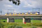 DEVENTER (Provinz Overijssel), 19.08.2011, Sprinter Plan Y auf der IJsselbrücke    