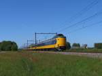 Koplopers 4063, 4244 und ein weitere Koploper mit IC 760 Groningen-Schiphol bei Tynaarlo am 4-6-2010.