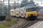 NS Triebzug 7815 mit ein regionalzug nach Zwolle in der Kurve bei Bahnhof Harderwijk am 31/10/09.