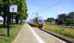 Ein Nachschuss von einem Holländischer Doppeldecker aus Maastricht(NL) nach Alkmaar(NL) und fuhr durch Geleen-Lutterade und fährt in Richtung Sittard(NL).