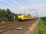 812 und 880 mit Zug 7558 Zutphen-Ede-Wageningen bei Wolfheze am 14-06-2007.