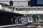 AMERSFOORT (Provinz Utrecht), 06.08.2017, Einfahrt eines Stoptrein nach Ede-Wageningen in den Bahnhof Amersfoort, betrieben von der Gesellschaft Connexxion -- wenn ich den niederländischen