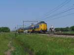 Zwei Koplopers (BR 4000) mit einem intercity zwischen Groningen und Zwolle bei Tynaarlo am 14-5-2008.