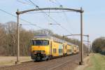 DD-AR 7854 mit Regionalzug 9656 Deurne-Nijmegen bei Vlierden am 1-4-2013.
