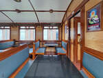 Die 2. Klasse Elektrotriebwagens BD 9107 der Mat '24-Baureihe, welcher aufgrund des eckigen �u�eren im Volksmund schnell den Spitznamen  Kastendose (Blokkendooos)  erhielt. (Eisenbahnmuseum Utrecht, September 2026)