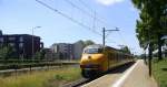 Plan V 472 mit Regionalzug aus Maastricht-Randwyck(NL) nach Roermond(NL) und fährt in Geleen-Lutterade ein und hält in Geleen-Lutterade(NL) und fährt dan weiter in Richtung Sittard(NL).