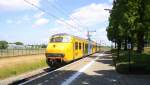 Plan V mit Regionalzug RE 6843 Roermond(NL) nach Maastricht-Randwyck(NL) und fährt in Geleen-Lutterade ein und hält in Geleen-Lutterade(NL) und fährt dann weiter in Richtung