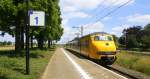 Ein Nachschuss vom Plan V mit Regionalzug aus Maastricht-Randwyck(NL) nach Roermond(NL) und fährt in Geleen-Lutterade ein und hilt in Geleen-Lutterade(NL) und fuhr dann weiter in Richtung