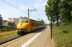 Plan V 472 mit Regionalzug aus Maastricht-Randwyck(NL) nach Roermond(NL) und fährt in Geleen-Lutterade ein und hält in Geleen-Lutterade(NL) und fährt dann weiter in Richtung