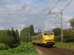 Plan V 962 mit Regionalzug 3856 Emmen-Zwolle in Coevorden am 18-9-2012.