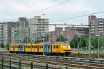 NS Plan V 447 steht am 15 Juli 2014 auf dem Bahnhofs Vorfeld in Heerlen (Limburg)