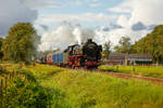 Terug naar Toen 2019: 01 1075 mit Sonderzug bei der Ausfahrt aus Loenen, September 2019.