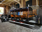 Der pferdegezogene offene Wagen STM 16 wurde 1891 von der Stra�enbahngesellschaft Stichtsche Tramway Maatschappij (STM) gebaut.