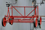 Hier zu sehen ein vom Hersteller Simplex gebautes Zweipersonen-Schienenfahrrad (Typ: H.L.