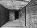 Blick in den leeren Innenraum des 1914 bei Werkspoor in Amsterdam gebauten Gep�ckwagens D 4088.