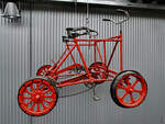 Hier zu sehen ein vom Hersteller Simplex gebautes Zweipersonen-Schienenfahrrad (Typ: H.L.