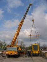 Unsere Lokomotive auf seine zeitliche Endpunkt Drachten am 6-5-2010.