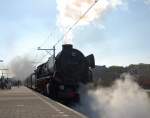 Stoomlok SSN BR 01-1075 in Zandvoort tijdens het 100 jarig jubileum van station Haarlem.