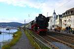 Centralbahn Sonderzug mit 01 1075 in Rüdesheim (Rhein) am 25.11.23