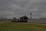50 307 der VSM fährt zum Beginn des Jubiläumsjahres  Railway 200  - 200 Jahre moderne Eisenbahn - zum gemeinsamen Ereignis  Whistle-Up  von Beekbergen nach Dieren (01.01.2025) 