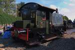 VSM Kleinlok 225 geniesst die Sonnenschein ins Bw Beekbergen während Terug-naar-Toen 2025 am 6 September 2025.