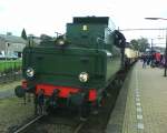 Die Schwedische Dampflok 1289 der ZLSM im Bahnhof Simpelveld(NL).