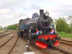 1220 (Bauj.1914) der Sdlimburgischen Dampfeisenbahngesellschaft (ZLSM) rangiert am 05.05.2010 im Bw Simpelveld (NL).