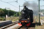 Dampflok 1040 ZLSM rangiert durch bahnhof Valkenburg 09-09-12  