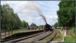 Die ex SJ 1040 wartet mit den Sonderzug auf Ausfahrt nach Kerkrade (NL) am 22.Juni 2014.