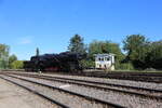 ZLSM Dampflok 52532 rangiert hier in H�he des Stellwerks Simpelveld am 6.9.2026 um 10.02 Uhr.