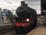 Die Schwedische Dampflokomotive 1289 vom Loktyp  B  der ZLSM im Bahnhof Valkenburg(NL).5.8.10.