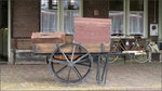 Nostalgie am Bahnhof Simpelveld in NL am 17.April 2016. So wurde früher das Gepäck am Bahnsteig befördert. Szenario aufgenommen bei der ZLSM. 