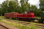 Die Eh 244 der ZLSM eine Esslingerin steht hier am Sonntag den 31.7.2016 im Bahnhof Simpelveld.