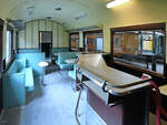 Der Gastrobereich des 1959 bei Beijnes in Haarlem hergestellten Speise- und Gep�ckwagens RD 7659. (Eisenbahnmuseum Utrecht, September 2026)