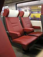 Das sind die neuen Sitze in den niederlndischen IC-Waggons.