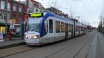 Randstadrail Regiocitadis 4044 auf die Linie 3 bei der Haltestelle Prinsegracht am 28.Dez.2011