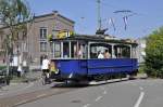 GVB wagen 144 mit linie 1 nach Stadionplein hier in dass alte Bahnhof Haarlemmermeer am 25.04 2011.