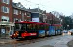 ZGT 6/6 717 bei der Kreuzung Kleiweg-Straatweg auf der Linie 4  am 30.12.09