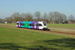 Arriva 255 als Zug 30831 (Zutphen - Winterswijk) bei Lichtenvoorde-Groenlo, 03.03.2026. Bild 23570.