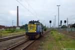 Die 1201  Sandra  der ERSR - ERS Railways B.V kam als Lz aus Richtung Stendal durch Rathenow gefahren und fuhr in Richtung Wustermark weiter.