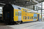 Im Bild ein Doppelstockwagen (ABv 6618) mit Sitzpl�tzen f�r die erste und zweite Klasse, hergestellt 1985 von Talbot in Aken f�r die Niederl�ndische Staatsbahn. (Eisenbahnmuseum Utrecht, September 2026)
