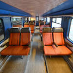 Der untere Erste-Klasse-Bereich des 1985 von Talbot in Aken f�r die Niederl�ndische Staatsbahn hergestelltenden Doppelstockwagens ABv 6618.