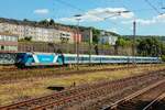 TCS 101 133-7 traincharter mit RE13 Ersatzzug  Maas-Wupper-Express  in Wuppertal, Juli 2025.