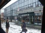 Lillehammar - das neue Bahnhofsgebuse fr die Olympischen Winterspiele gebaut